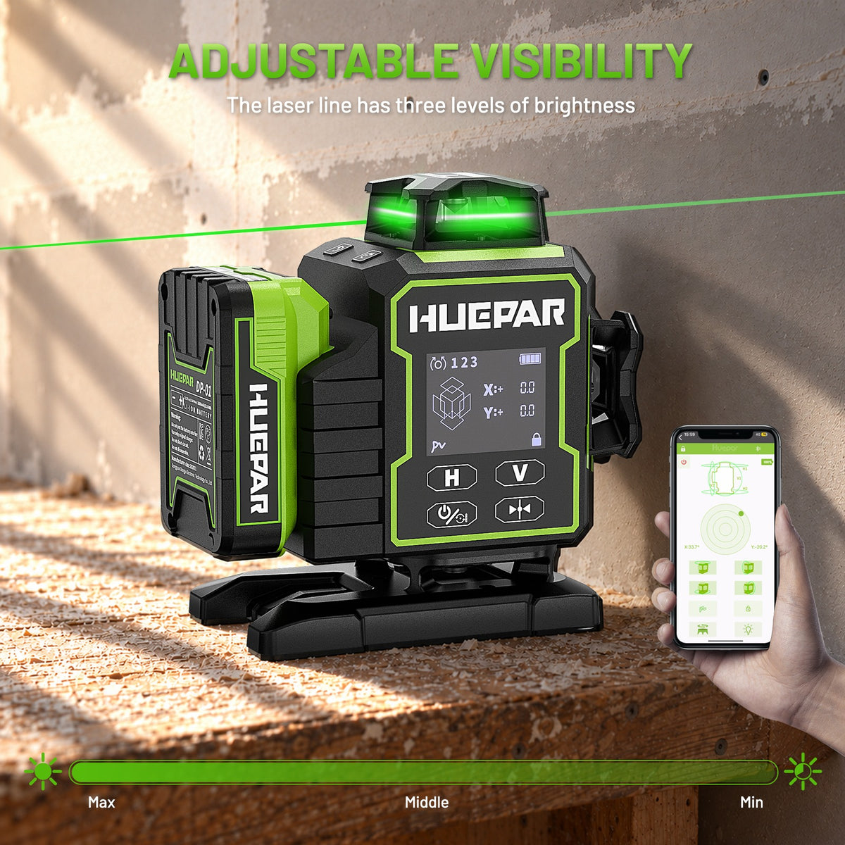 Niveau Laser Huepar W04CG