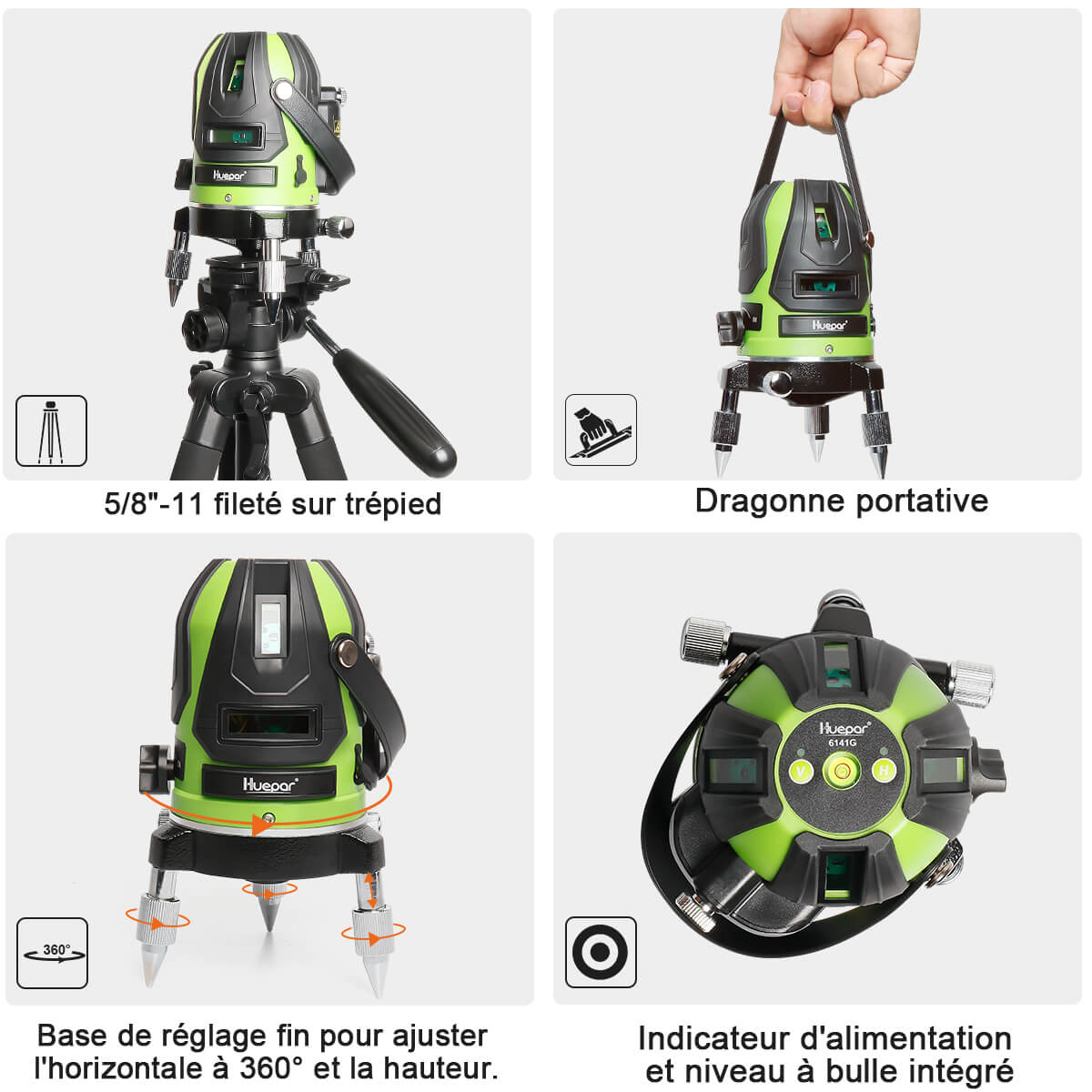 Niveau Laser Huepar 6141G