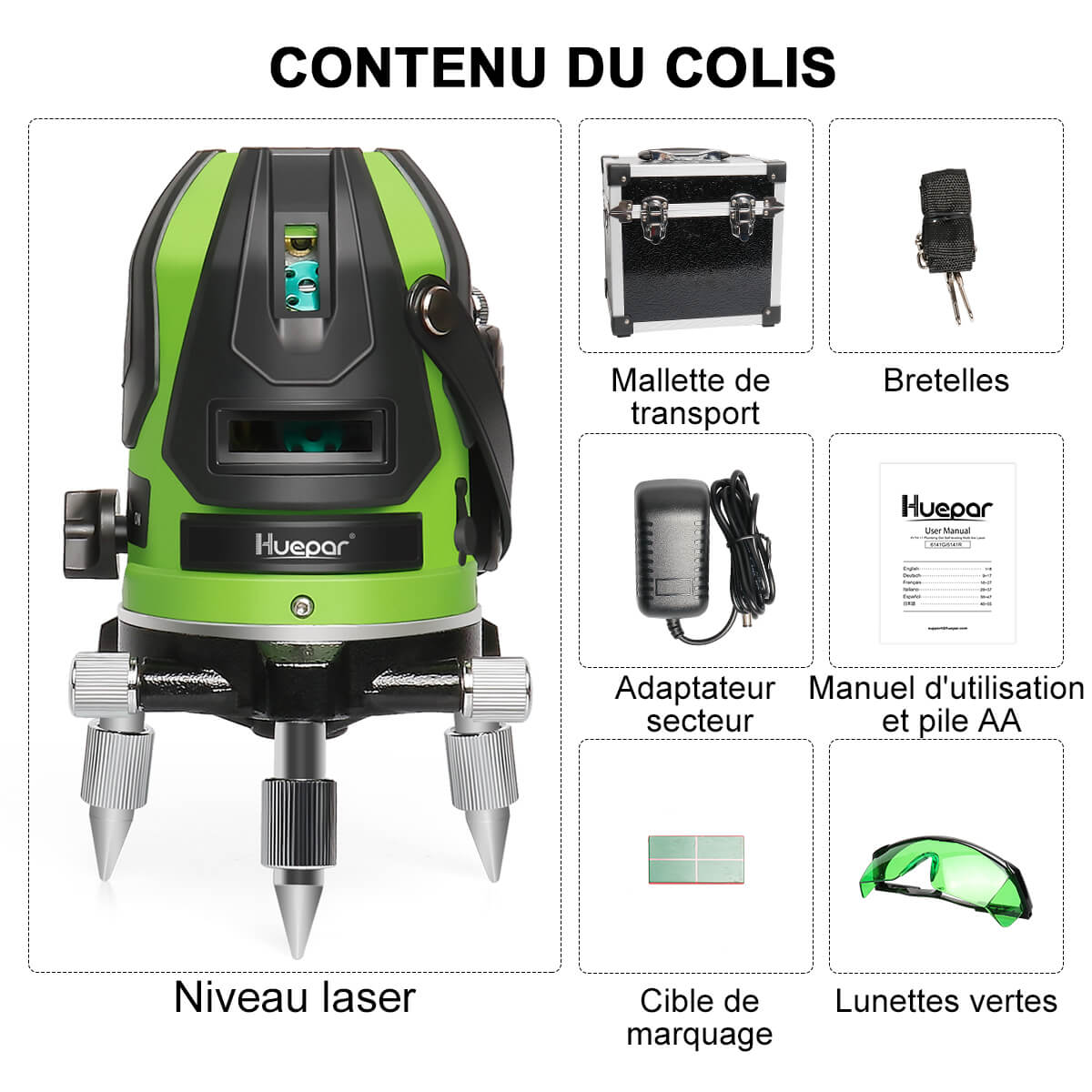 Niveau Laser Huepar 6141G