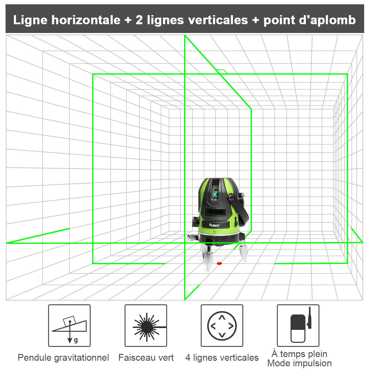 Niveau Laser Huepar 6141G