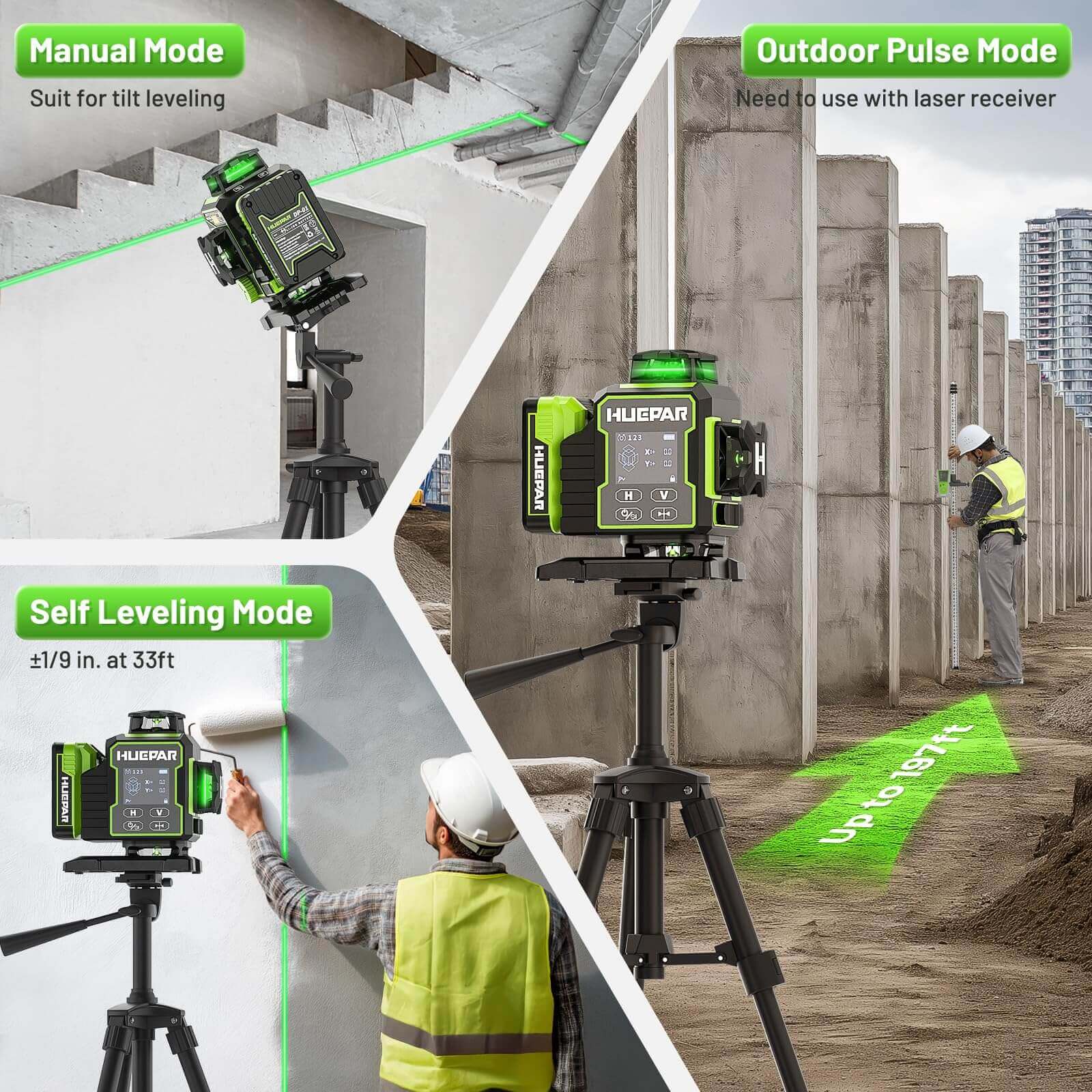 Niveau Laser Huepar W04CG