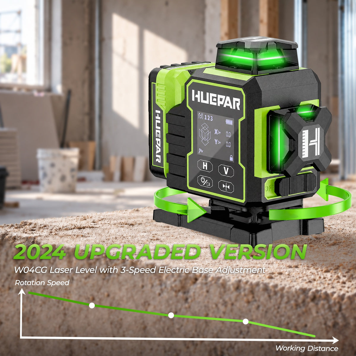 Niveau Laser Huepar W04CG
