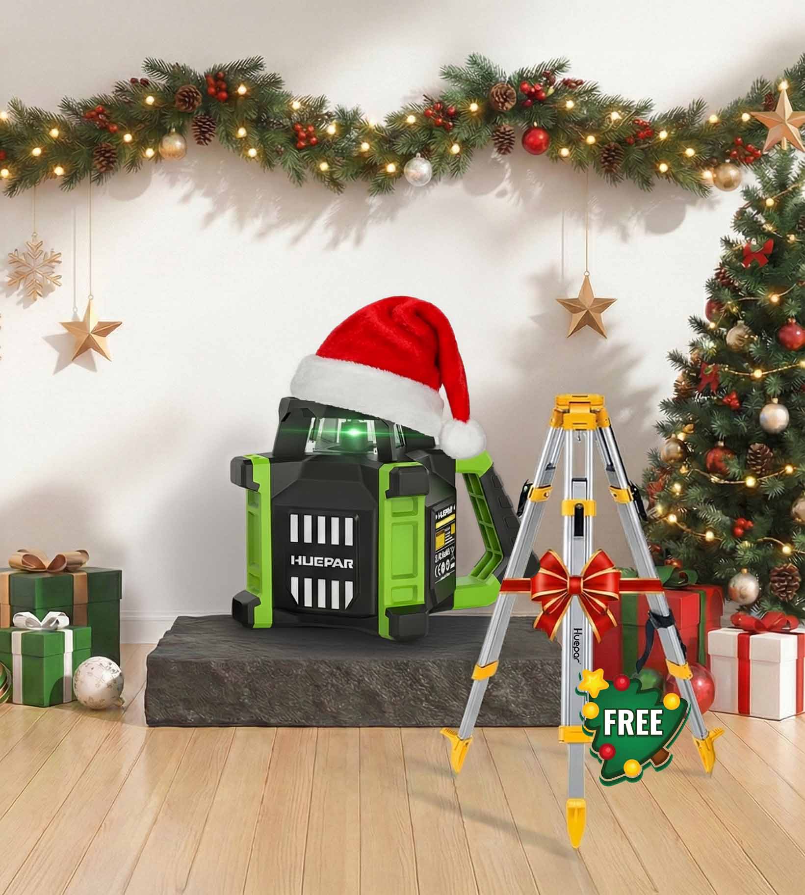 Niveau Laser Rotatif Huepar RL300HVG